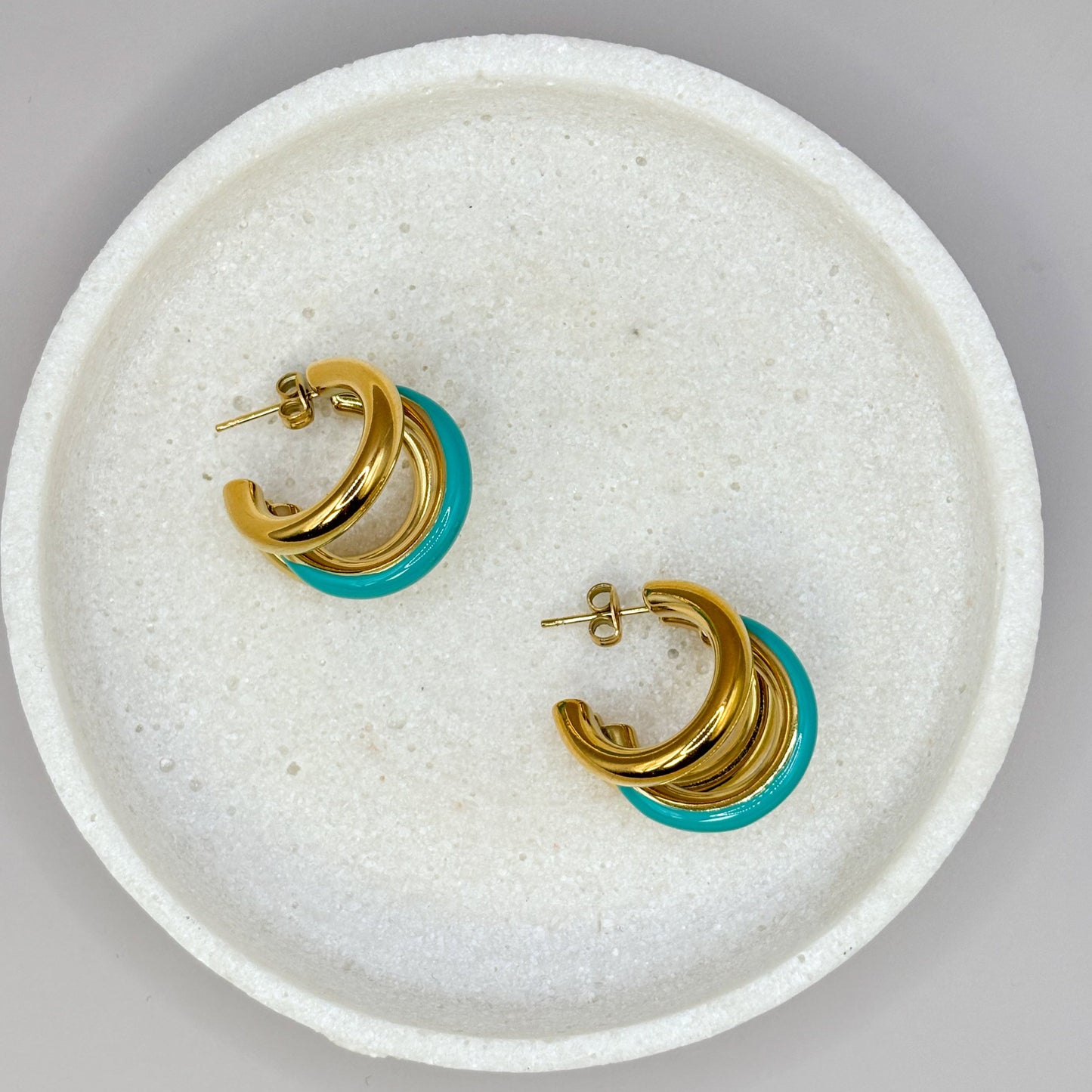 Reem TriHoop Earring