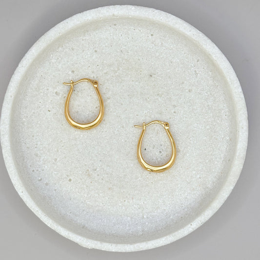 Hammered Small Hoop Earring