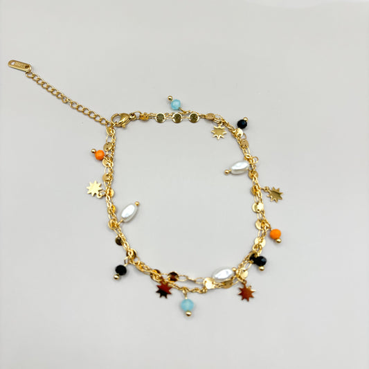 Mina Enamel Charm Bracelet